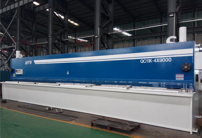 AHYW Yawei 9m long sheet metal cutting Guillotine ESA S25 QC11K E21 Shears controller