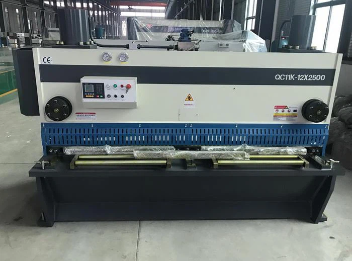סין AHYW Yawei 12mm CNC מתכת הגיליוטינה