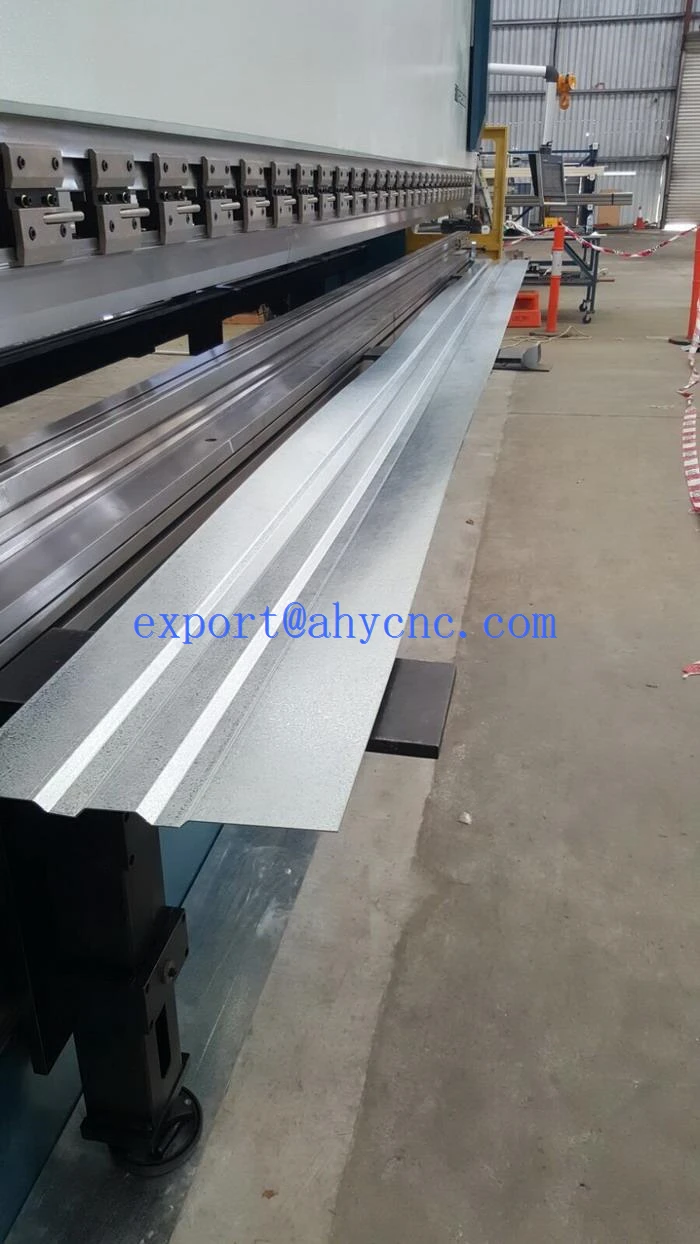 10m Galvanized sheet bending machine for metal buiding press brakes delem da66t da69t 3d graphical controller